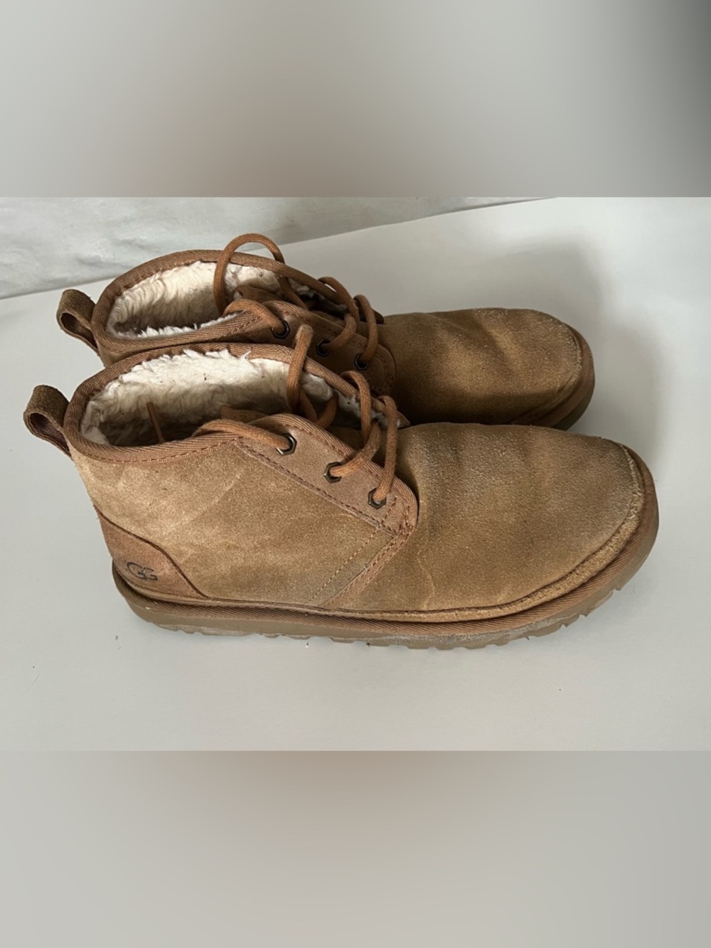 UGG Neumel Boots Women’s Size 9 Chestnut Suede Lined Ankle Booties